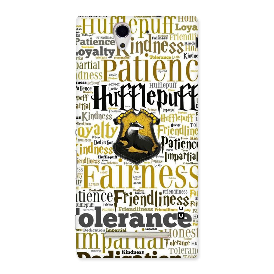 Yellow Fairness Back Case for Sony Xperia C3