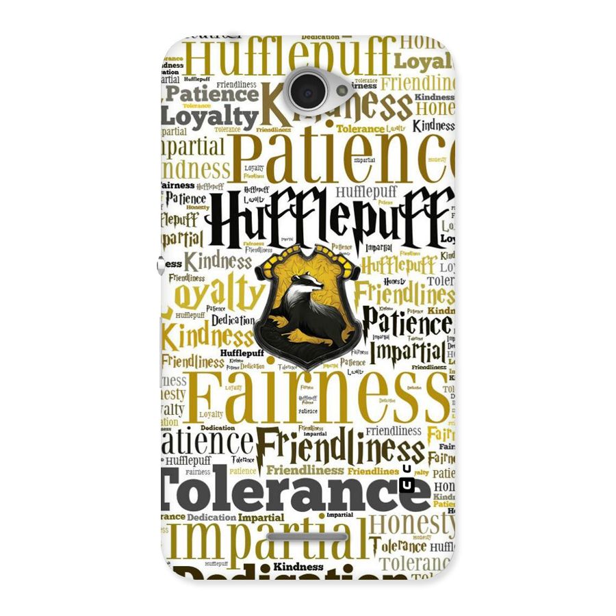 Yellow Fairness Back Case for Sony Xperia E4