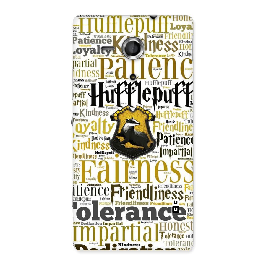 Yellow Fairness Back Case for Sony Xperia SP