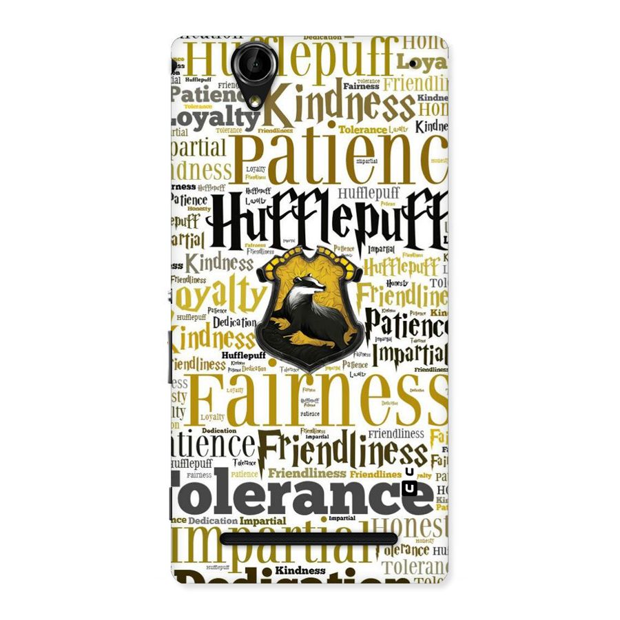 Yellow Fairness Back Case for Sony Xperia T2
