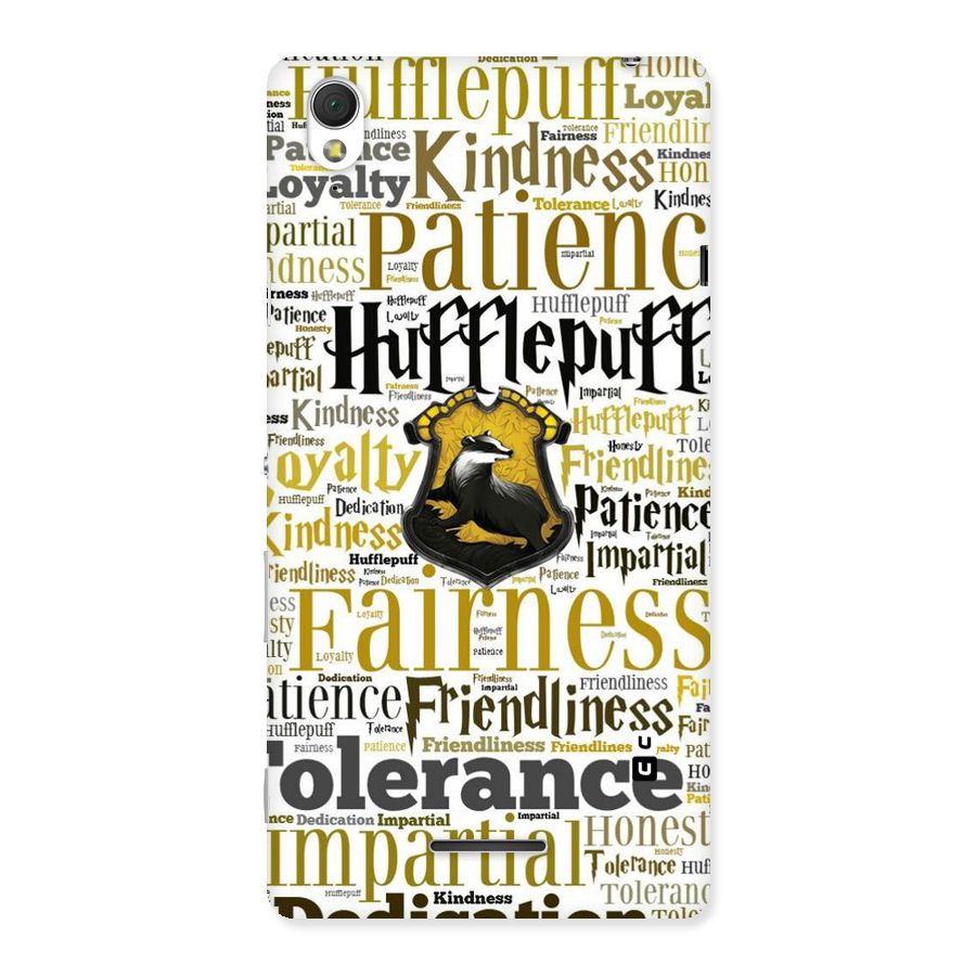 Yellow Fairness Back Case for Sony Xperia T3