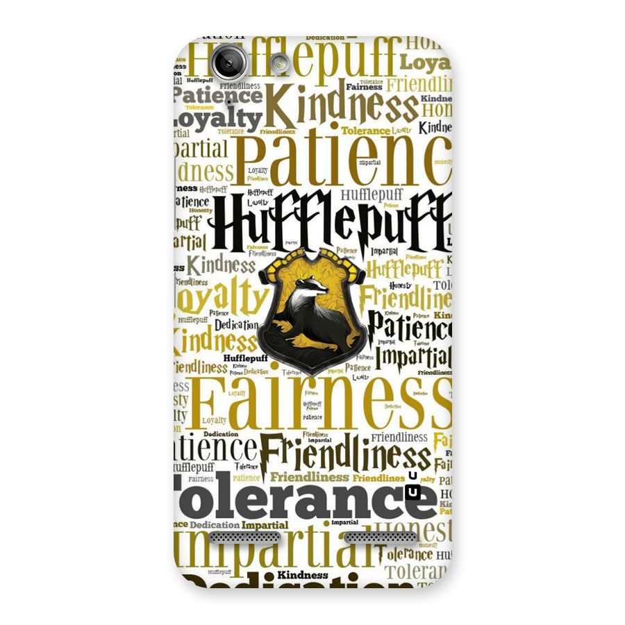 Yellow Fairness Back Case for Vibe K5 Plus
