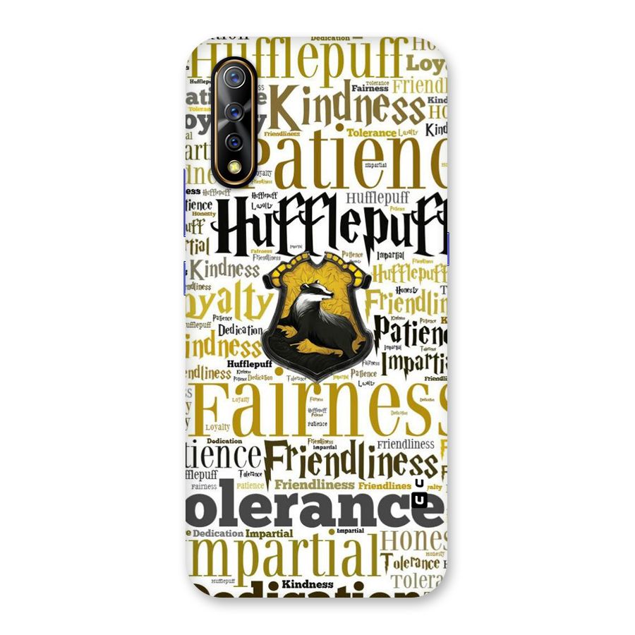 Yellow Fairness Back Case for Vivo S1