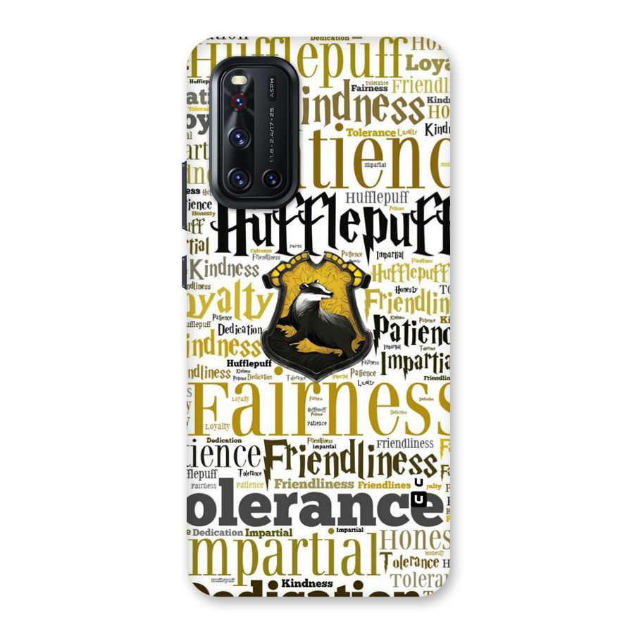 Yellow Fairness Back Case for Vivo V19