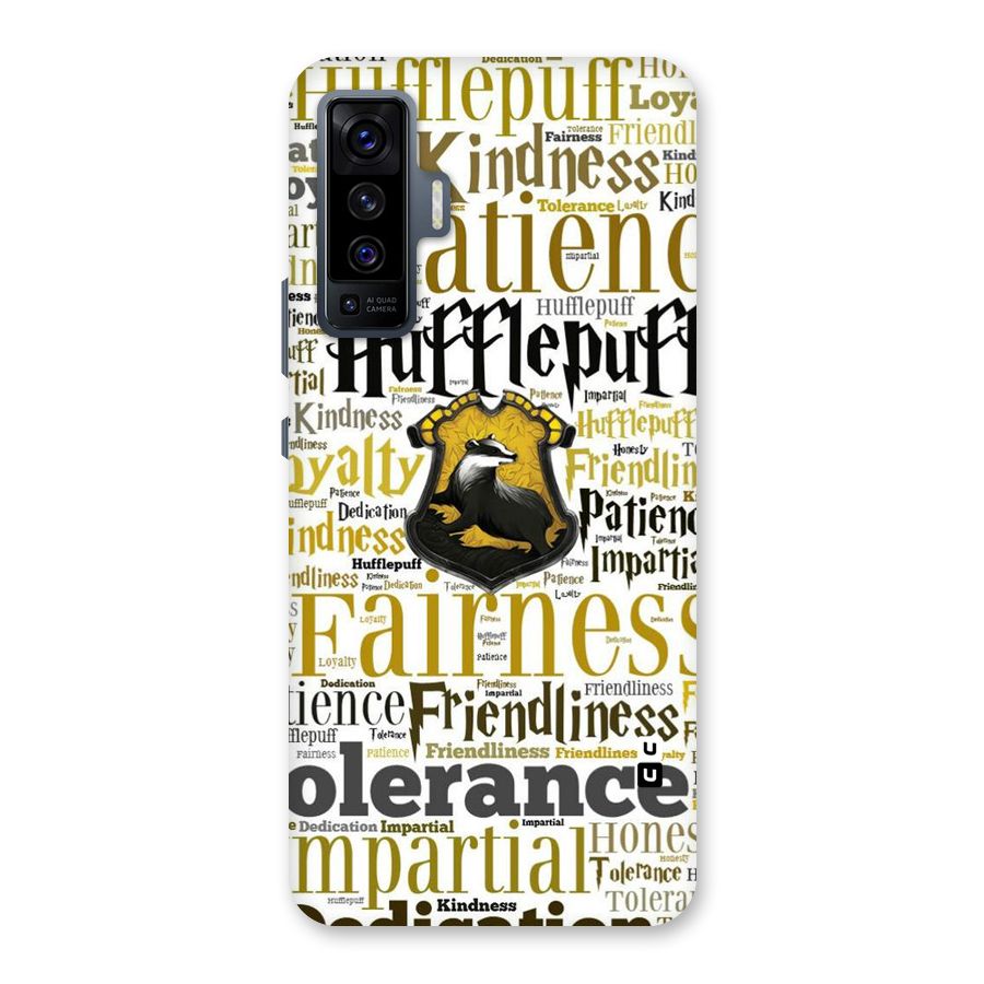 Yellow Fairness Back Case for Vivo X50