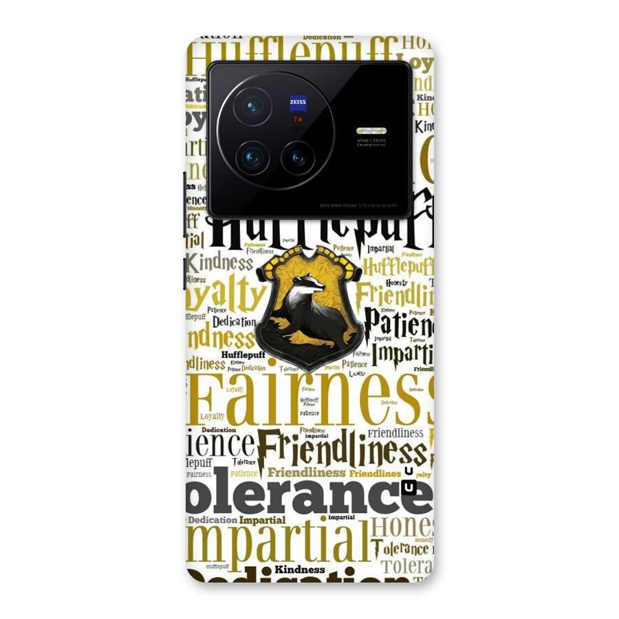 Yellow Fairness Back Case for Vivo X80
