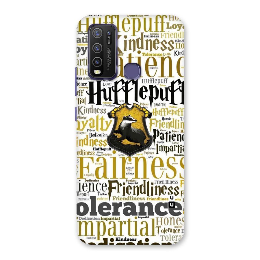 Yellow Fairness Back Case for Vivo Y30