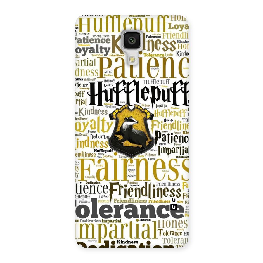 Yellow Fairness Back Case for Xiaomi Mi 4