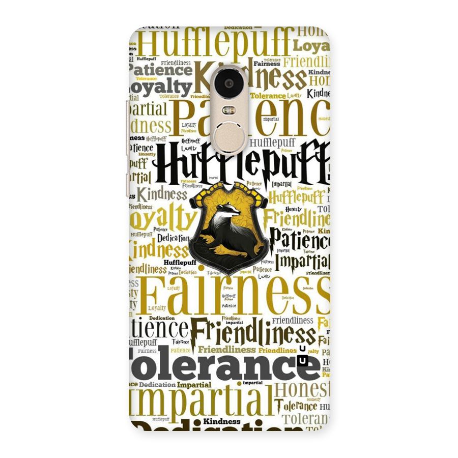 Yellow Fairness Back Case for Xiaomi Redmi Note 4