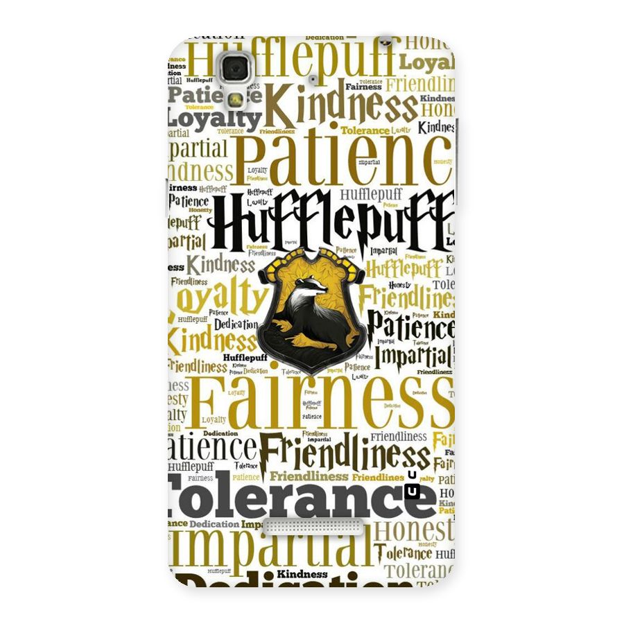 Yellow Fairness Back Case for YU Yureka Plus