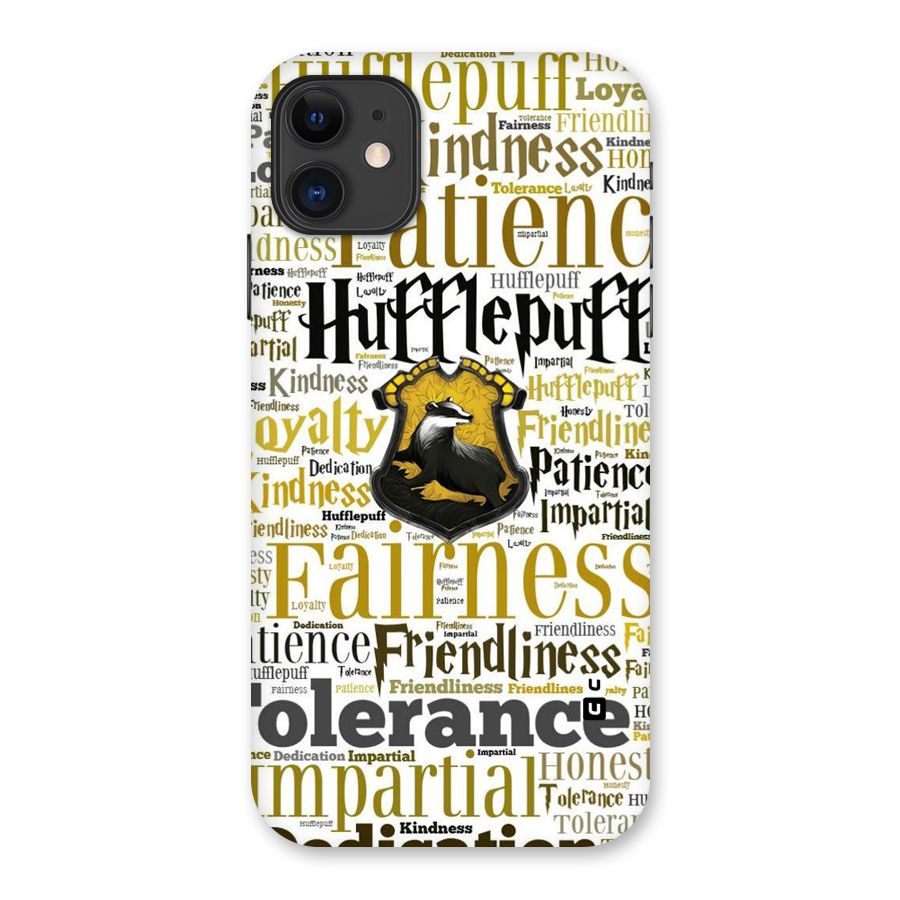 Yellow Fairness Back Case for iPhone 11