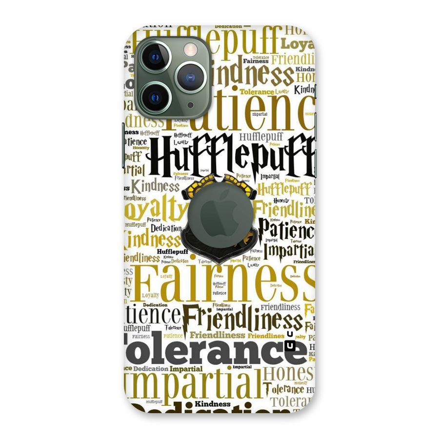 Yellow Fairness Back Case for iPhone 11 Pro Logo  Cut