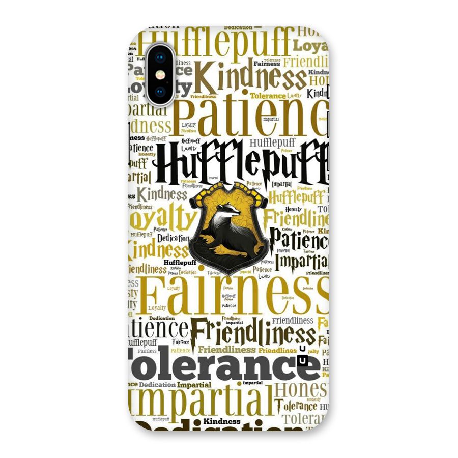 Yellow Fairness Back Case for iPhone XS