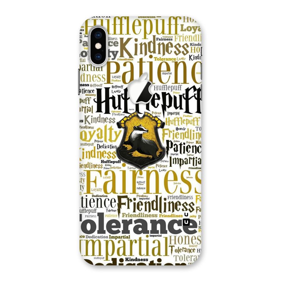 Yellow Fairness Back Case for iPhone XS Max Apple Cut