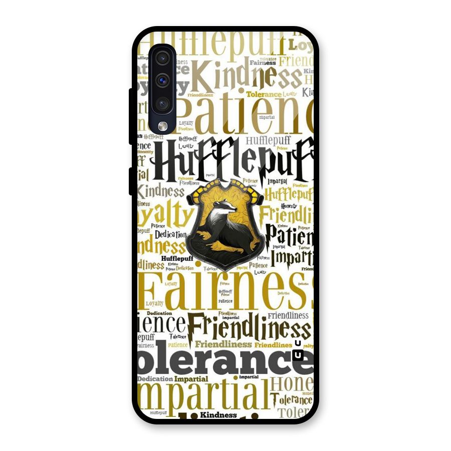 Yellow Fairness Glass Back Case for Galaxy A30s