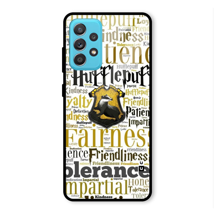 Yellow Fairness Glass Back Case for Galaxy A52