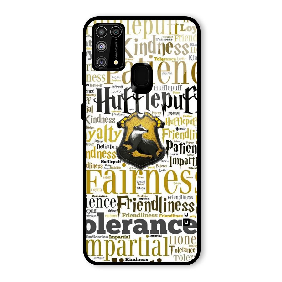 Yellow Fairness Glass Back Case for Galaxy F41