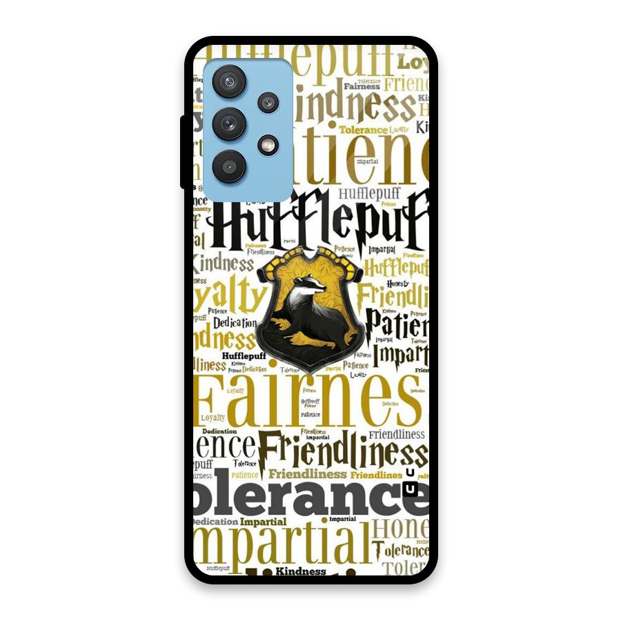 Yellow Fairness Glass Back Case for Galaxy M32 5G