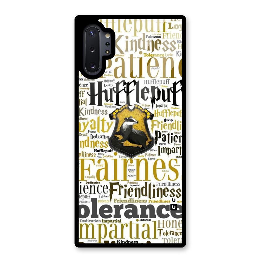 Yellow Fairness Glass Back Case for Galaxy Note 10 Plus