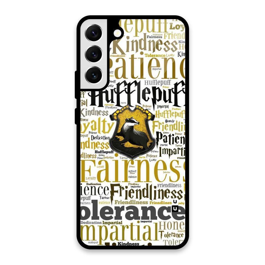 Yellow Fairness Glass Back Case for Galaxy S22 Plus 5G