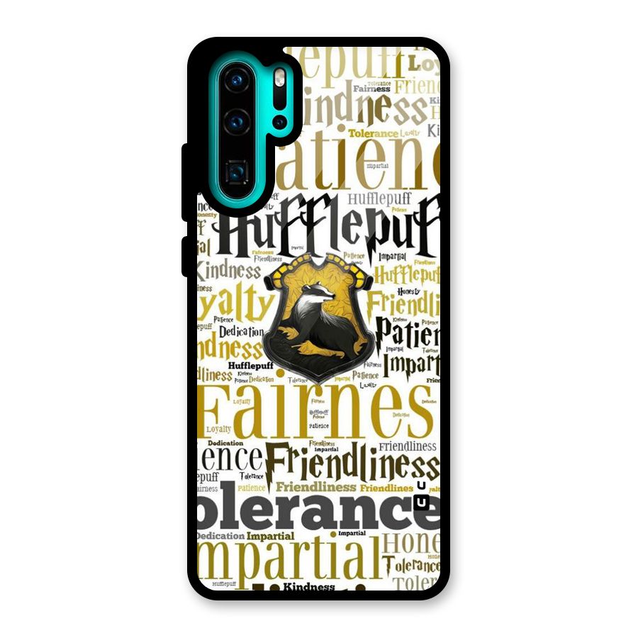 Yellow Fairness Glass Back Case for Huawei P30 Pro