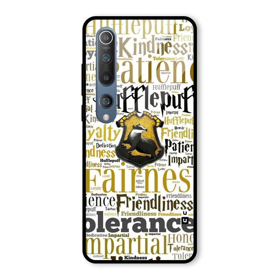 Yellow Fairness Glass Back Case for Mi 10