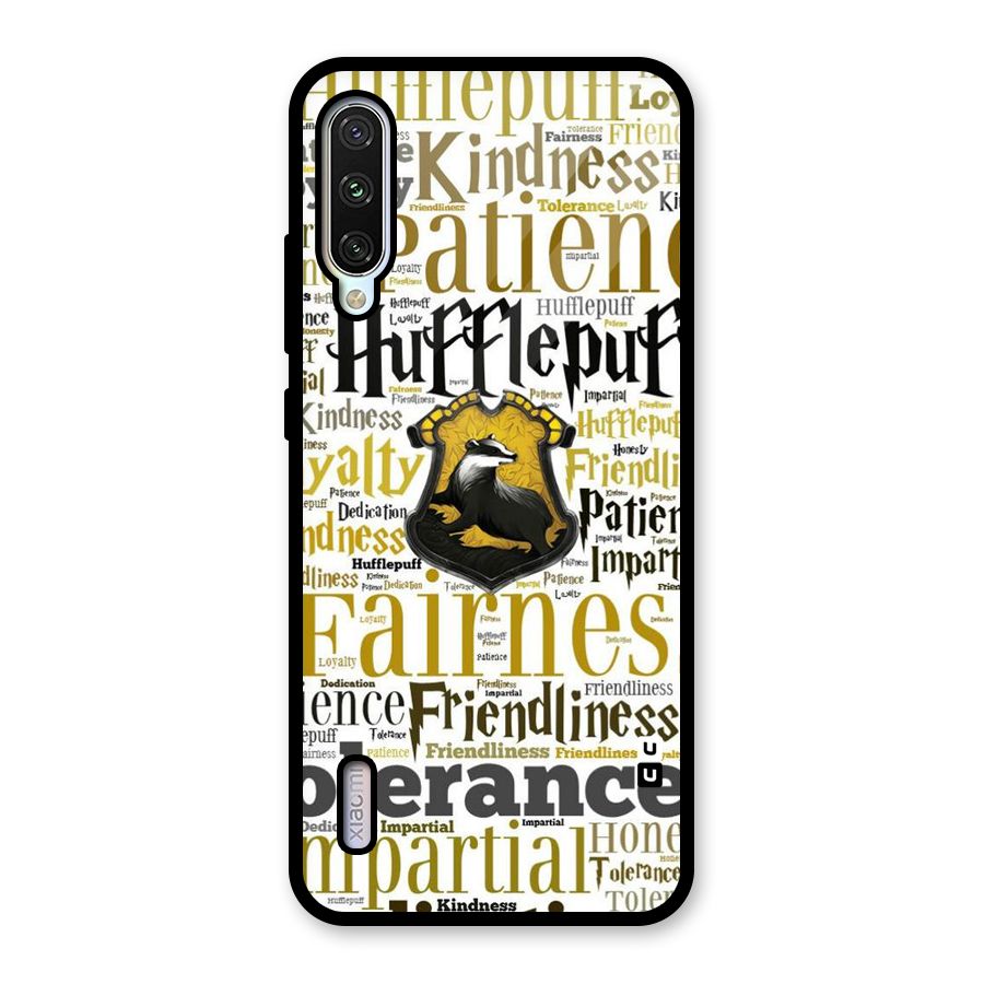 Yellow Fairness Glass Back Case for Mi A3
