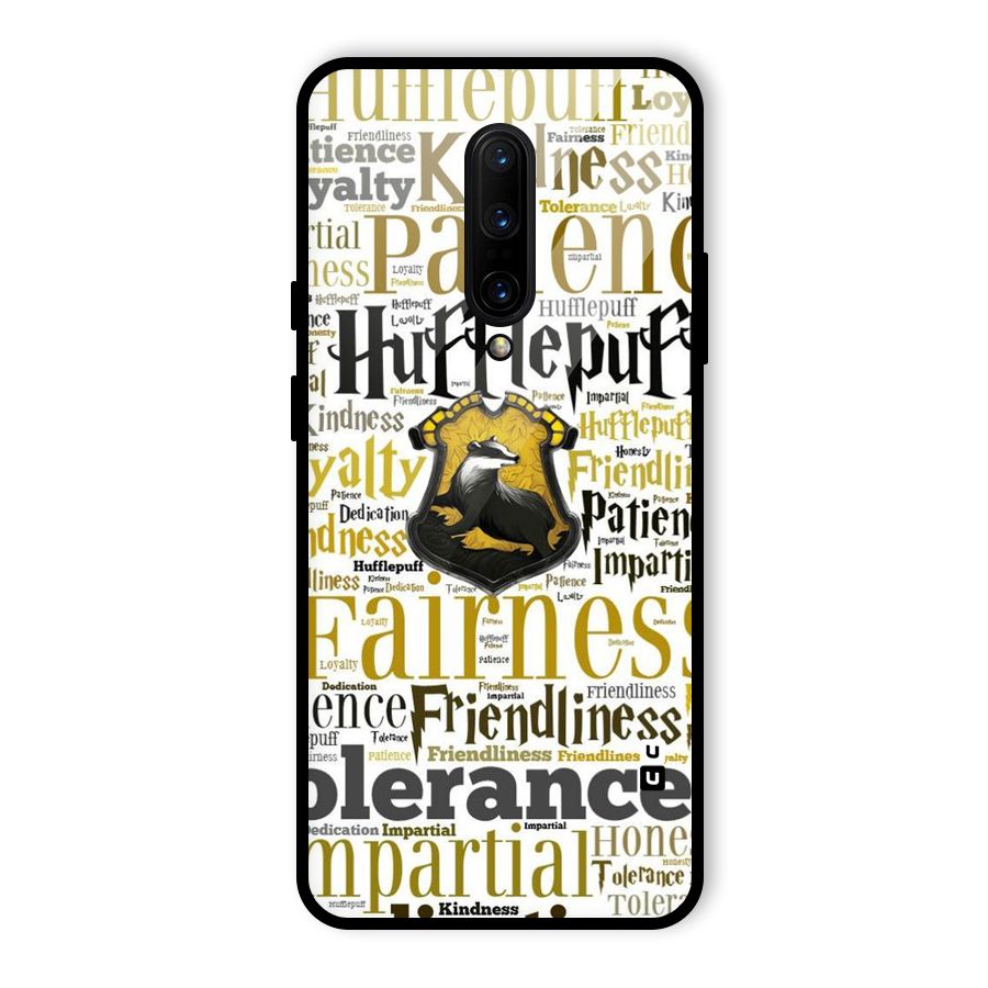 Yellow Fairness Glass Back Case for OnePlus 7 Pro