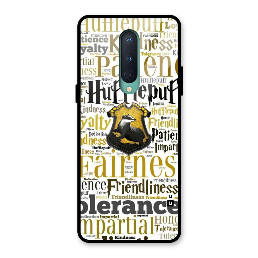 Yellow Fairness Glass Back Case for OnePlus 8
