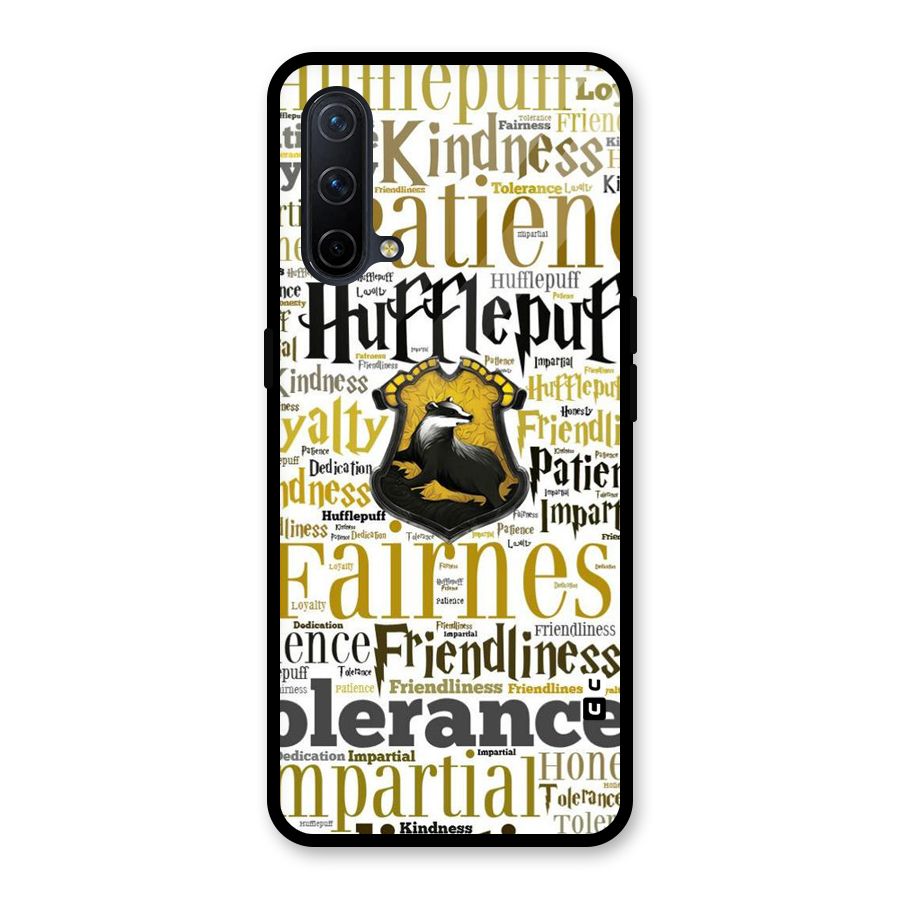 Yellow Fairness Glass Back Case for OnePlus Nord CE 5G