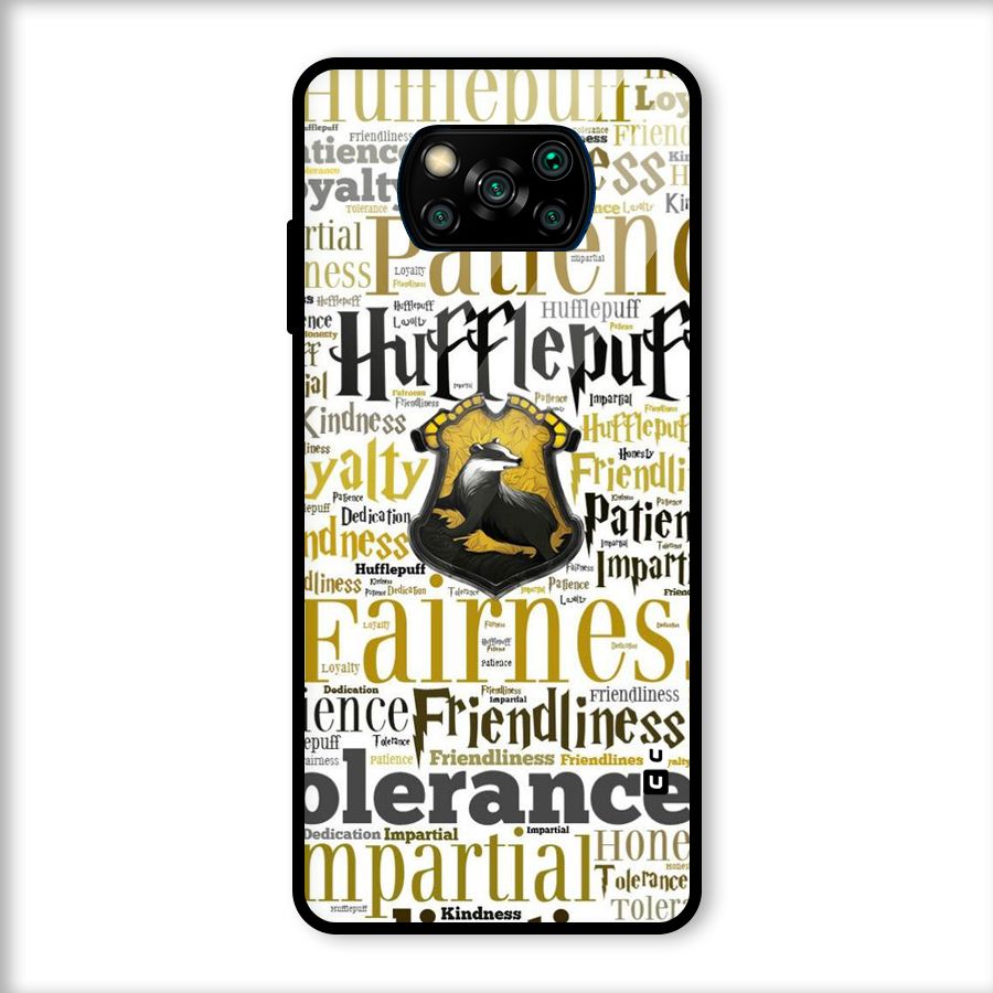Yellow Fairness Glass Back Case for Poco X3