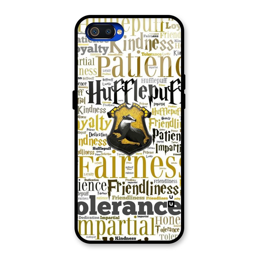 Yellow Fairness Glass Back Case for Realme C2