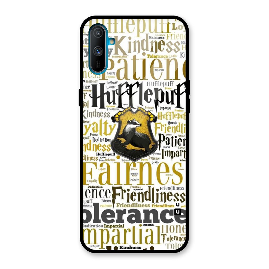 Yellow Fairness Glass Back Case for Realme C3
