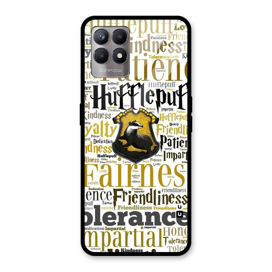 Yellow Fairness Glass Back Case for Realme Narzo 50