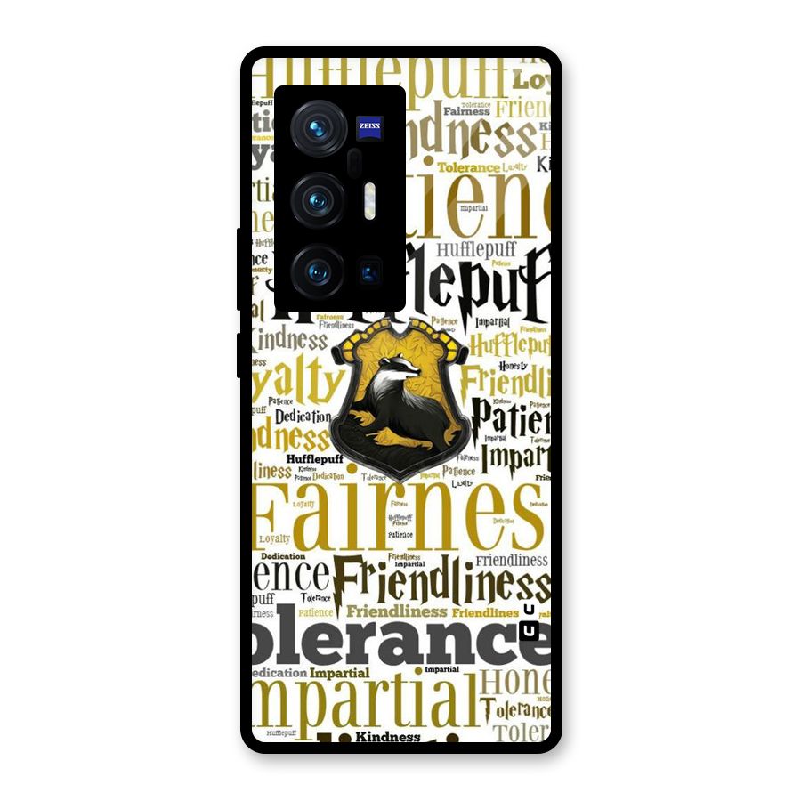 Yellow Fairness Glass Back Case for Vivo X70 Pro Plus