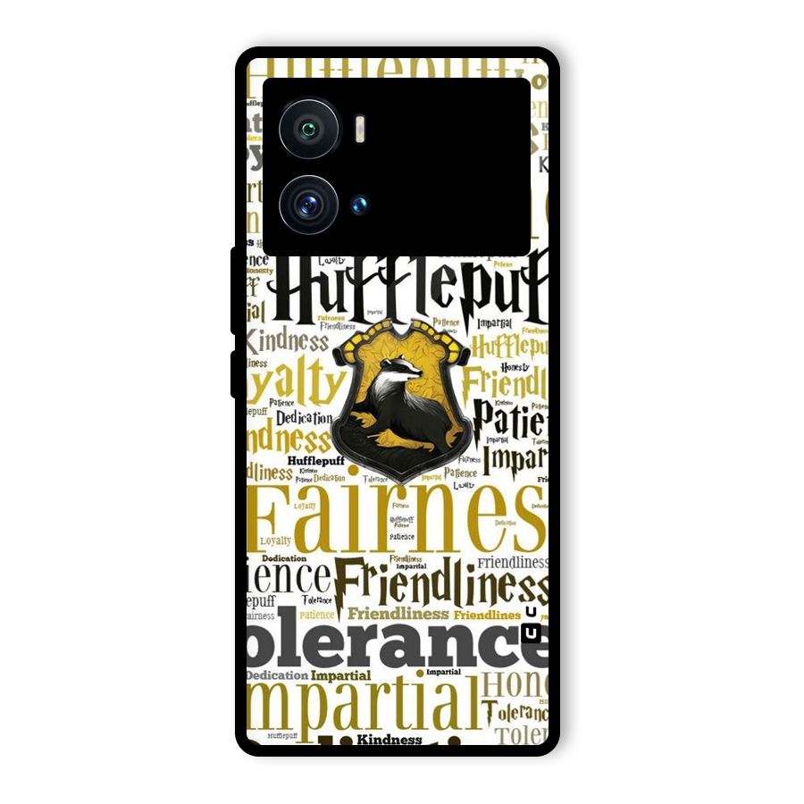Yellow Fairness Glass Back Case for Vivo iQOO 9 Pro