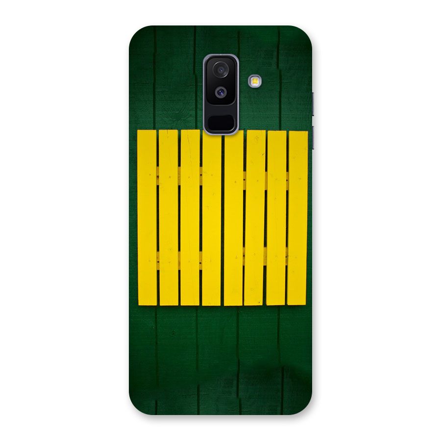 Yellow Fence Back Case for Galaxy A6 Plus