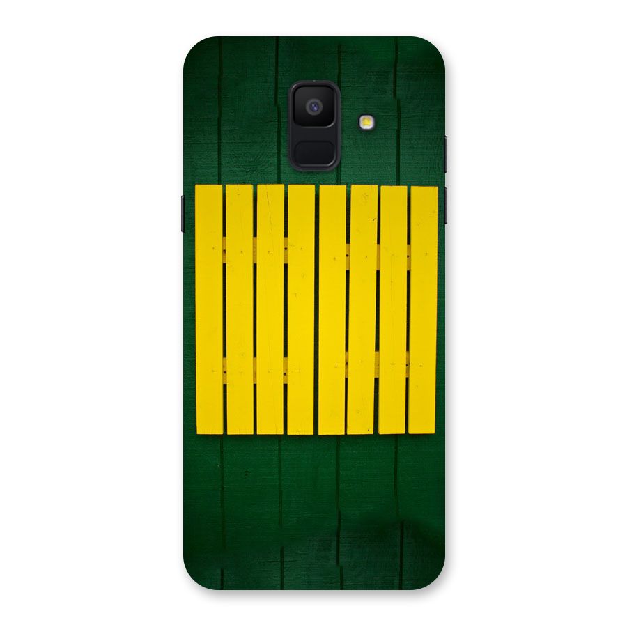 Yellow Fence Back Case for Galaxy A6 (2018)