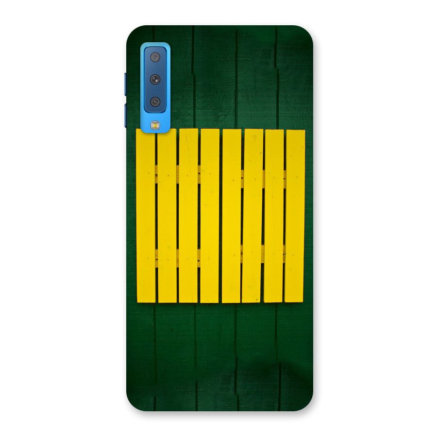 Yellow Fence Back Case for Galaxy A7 (2018)
