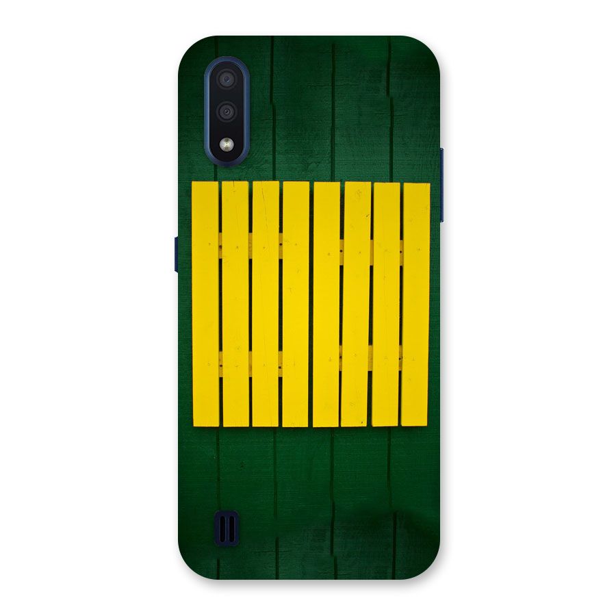 Yellow Fence Back Case for Galaxy M01