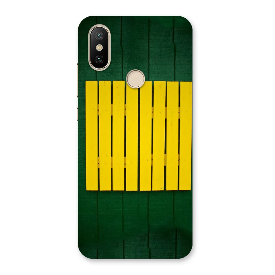 Yellow Fence Back Case for Mi A2