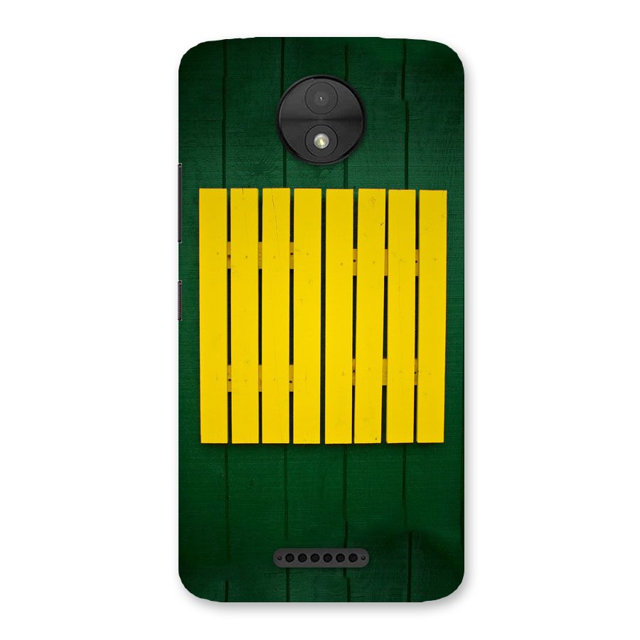 Yellow Fence Back Case for Moto C