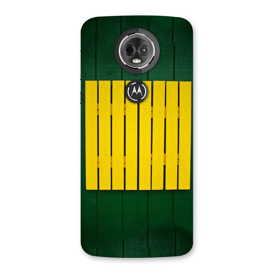 Yellow Fence Back Case for Moto E5 Plus