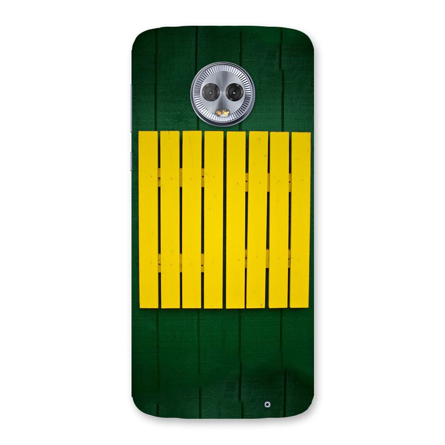 Yellow Fence Back Case for Moto G6 Plus