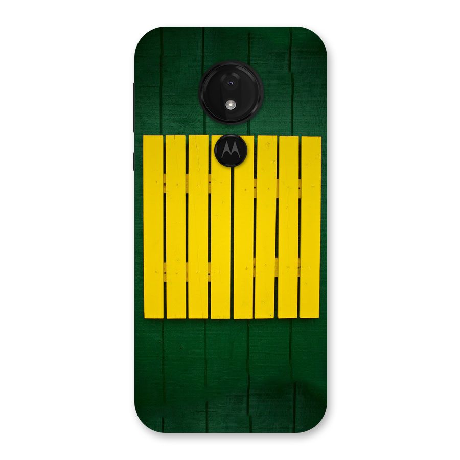 Yellow Fence Back Case for Moto G7 Power