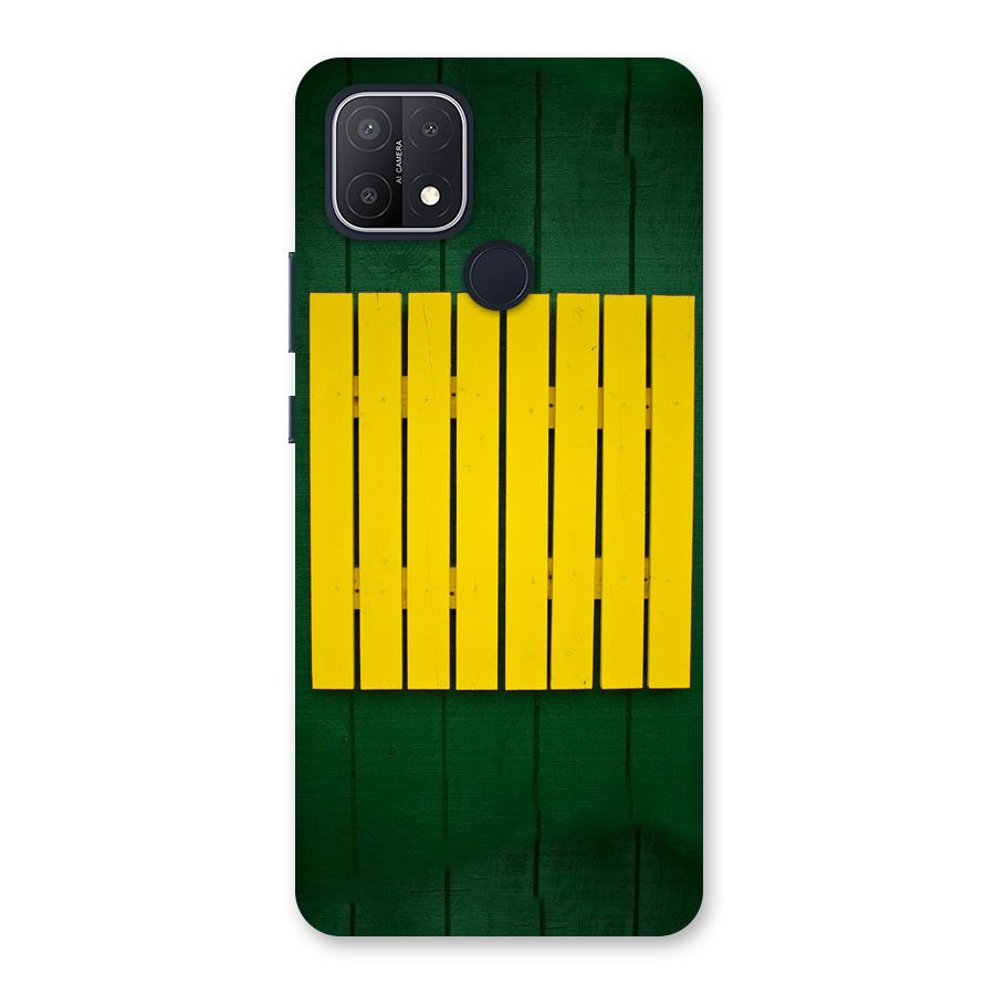 Yellow Fence Back Case for Oppo A15