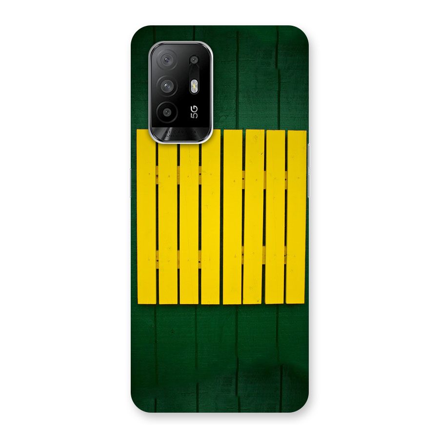 Yellow Fence Back Case for Oppo F19 Pro Plus 5G