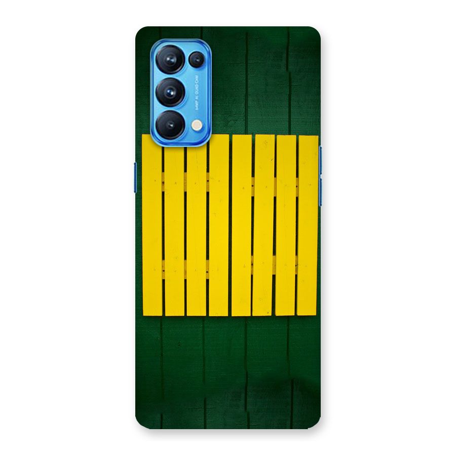 Yellow Fence Back Case for Oppo Reno5 Pro 5G
