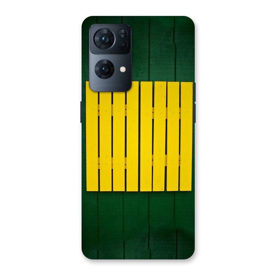 Yellow Fence Back Case for Oppo Reno7 Pro 5G