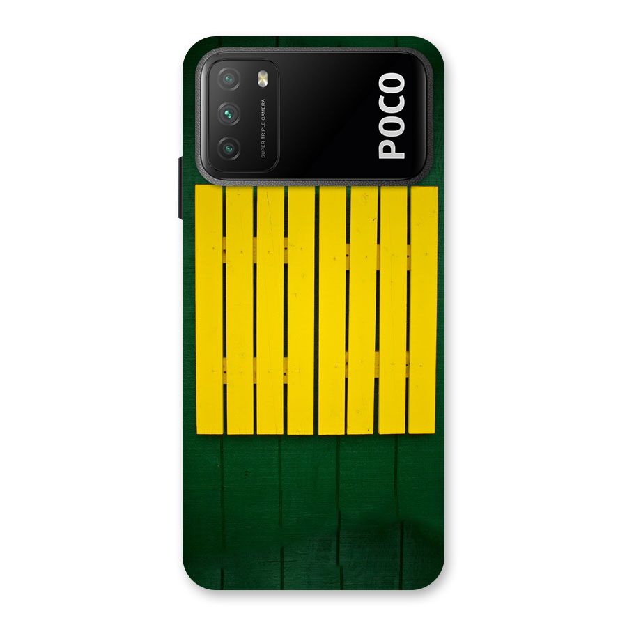Yellow Fence Back Case for Poco M3